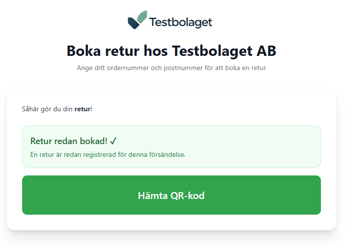 return-portal-already-booked